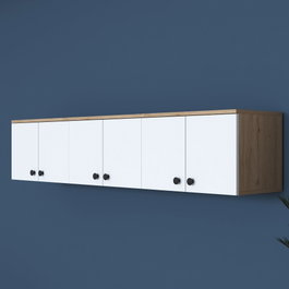 Hanah Home Armario Multiusos EA103 - 2387 Nogal y Blanco
